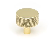 46832 From the Anvil Polished Brass Brompton Cabinet Knob - 32mm &lpar;No rose&rpar;