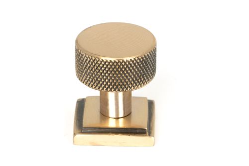Click Here To Enlarge This Photo Of 46833 From the Anvil Polished Bronze Brompton Cabinet Knob - 25mm &lpar;Square&rpar;