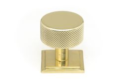 46836 From the Anvil Polished Brass Brompton Cabinet Knob - 32mm &lpar;Square&rpar;