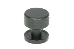 46838 From the Anvil Matt Black Brompton Cabinet Knob - 25mm &lpar;Plain&rpar;