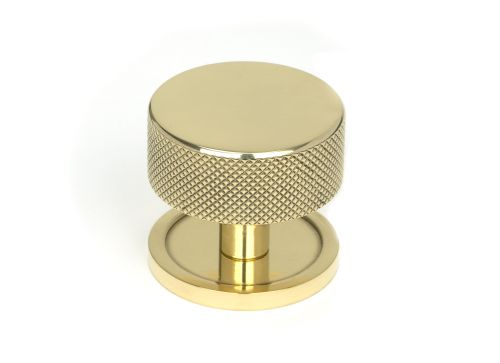 Click Here To Enlarge This Photo Of 46840 From the Anvil Polished Brass Brompton Cabinet Knob - 38mm &lpar;Plain&rpar;
