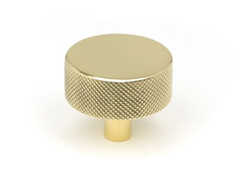 Click Here To Enlarge This Photo Of 46844 From the Anvil Polished Brass Brompton Cabinet Knob - 38mm &lpar;No rose&rpar;