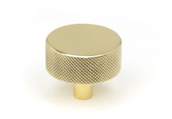 46844 From the Anvil Polished Brass Brompton Cabinet Knob - 38mm &lpar;No rose&rpar;