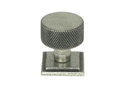 46845 From the Anvil Pewter Brompton Cabinet Knob - 25mm &lpar;Square&rpar;