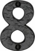 TC356 8 M&period;Marcus The Tudor Collection Numeral 8 - 3" Black Iron