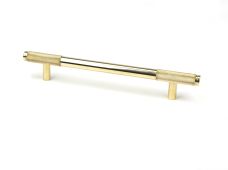 46868 From the Anvil Polished Brass Half Brompton Pull Handle - Medium 160mm c&sol;c