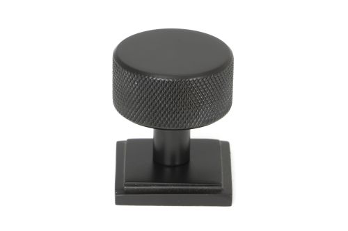 Click Here To Enlarge This Photo Of 46869 From the Anvil Aged Bronze Brompton Cabinet Knob - 32mm &lpar;Square&rpar;