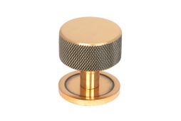 46870 From the Anvil Polished Bronze Brompton Cabinet Knob - 32mm &lpar;Plain&rpar;