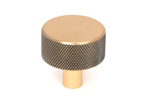Click Here To Enlarge This Photo Of 46871 From the Anvil Polished Bronze Brompton Cabinet Knob - 32mm &lpar;No rose&rpar;