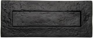 TC365 254 M&period;Marcus The Tudor Collection Letterplate 10" Black Iron