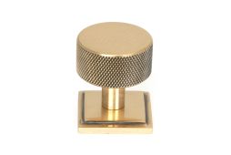 46873 From the Anvil Polished Bronze Brompton Cabinet Knob - 32mm &lpar;Square&rpar;