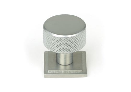 Click Here To Enlarge This Photo Of 46884 From the Anvil Satin Chrome Brompton Cabinet Knob - 25mm &lpar;Square&rpar;