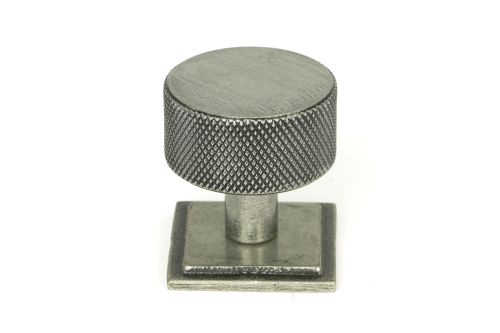 Click Here To Enlarge This Photo Of 46885 From the Anvil Pewter Brompton Cabinet Knob - 32mm &lpar;Square&rpar;