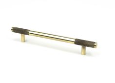 46925 From the Anvil Aged Brass Half Brompton Pull Handle - Medium 160mm c&sol;c