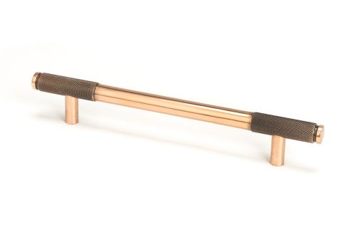 Click Here To Enlarge This Photo Of 46937 From the Anvil Polished Bronze Half Brompton Pull Handle - Medium 160mm c&sol;c
