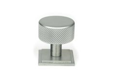 47082 From the Anvil Satin Chrome Brompton Cabinet Knob - 32mm &lpar;Square&rpar;