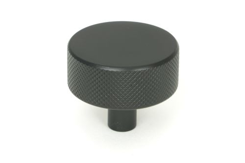 Click Here To Enlarge This Photo Of 47085 From the Anvil Matt Black Brompton Cabinet Knob - 38mm &lpar;No rose&rpar;
