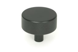 47085 From the Anvil Matt Black Brompton Cabinet Knob - 38mm &lpar;No rose&rpar;