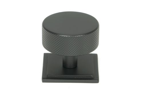 Click Here To Enlarge This Photo Of 47087 From the Anvil Matt Black Brompton Cabinet Knob - 38mm &lpar;Square&rpar;