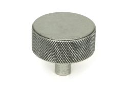 47089 From the Anvil Pewter Brompton Cabinet Knob - 38mm &lpar;No rose&rpar;