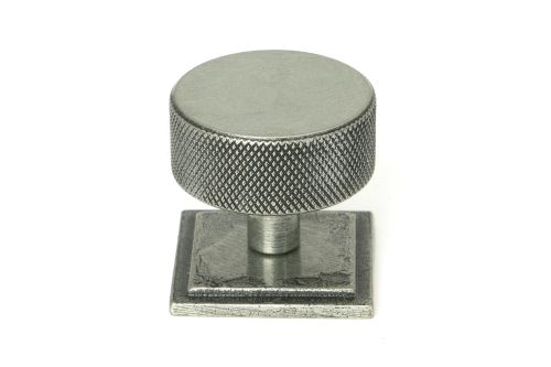 Click Here To Enlarge This Photo Of 47091 From the Anvil Pewter Brompton Cabinet Knob - 38mm &lpar;Square&rpar;