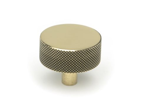 Click Here To Enlarge This Photo Of 47138 From the Anvil Aged Brass Brompton Cabinet Knob - 38mm &lpar;No rose&rpar;