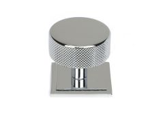 47144 From the Anvil Polished Chrome Brompton Cabinet Knob - 38mm &lpar;Square&rpar;