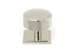 47148 From the Anvil Polished Nickel Brompton Cabinet Knob - 38mm &lpar;Square&rpar;