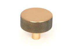 47154 From the Anvil Polished Bronze Brompton Cabinet Knob - 38mm &lpar;No rose&rpar;