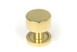 50292 From the Anvil Polished Brass Kelso Cabinet Knob - 25mm &lpar;Plain&rpar;