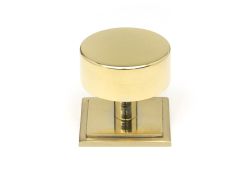 50300 From the Anvil Polished Brass Kelso Cabinet Knob - 38mm &lpar;Square&rpar;