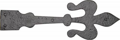 Click Here To Enlarge This Photo Of TC410 305 M&period;Marcus The Tudor Collection Dummy Strap Hinge 12" Black Iron