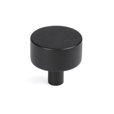Click Here To Enlarge This Photo Of 50341 From the Anvil Matt Black Kelso Cabinet Knob - 32mm &lpar;No rose&rpar;