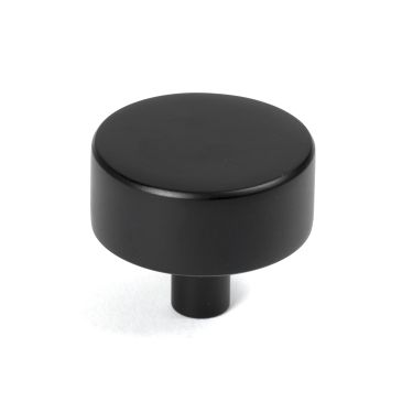 Click Here To Enlarge This Photo Of 50344 From the Anvil Matt Black Kelso Cabinet Knob - 38mm &lpar;No rose&rpar;