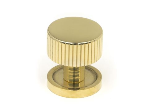 Click Here To Enlarge This Photo Of 50361 From the Anvil Polished Brass Judd Cabinet Knob - 25mm &lpar;Plain&rpar;