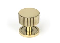 50380 From the Anvil Aged Brass Judd Cabinet Knob - 32mm &lpar;Plain&rpar;