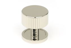 50392 From the Anvil Polished Nickel Judd Cabinet Knob - 32mm &lpar;Plain&rpar;