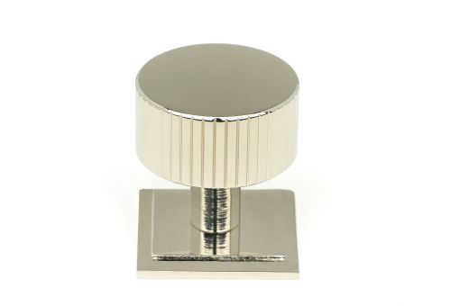 Click Here To Enlarge This Photo Of 50394 From the Anvil Polished Nickel Judd Cabinet Knob - 32mm &lpar;Square&rpar;