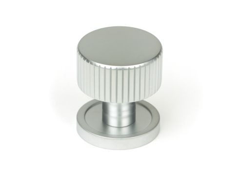 Click Here To Enlarge This Photo Of 50412 From the Anvil Satin Chrome Judd Cabinet Knob - 25mm &lpar;Plain&rpar;