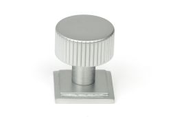 50414 From the Anvil Satin Chrome Judd Cabinet Knob - 25mm &lpar;Square&rpar;