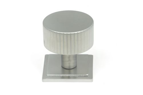 Click Here To Enlarge This Photo Of 50417 From the Anvil Satin Chrome Judd Cabinet Knob - 32mm &lpar;Square&rpar;