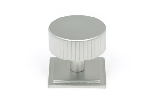 Click Here To Enlarge This Photo Of 50420 From the Anvil Satin Chrome Judd Cabinet Knob - 38mm &lpar;Square&rpar;