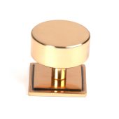 50468 From the Anvil Polished Bronze Kelso Cabinet Knob - 38mm &lpar;Square&rpar;