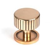 50475 From the Anvil Polished Bronze Judd Cabinet Knob - 32mm &lpar;Plain&rpar;