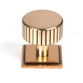 50477 From the Anvil Polished Bronze Judd Cabinet Knob - 32mm &lpar;Square&rpar;