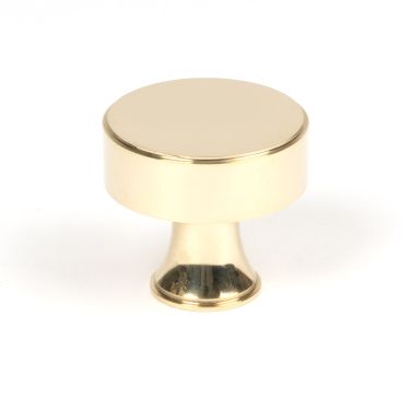 Click Here To Enlarge This Photo Of 50486 From the Anvil Polished Brass Scully Cabinet Knob - 38mm