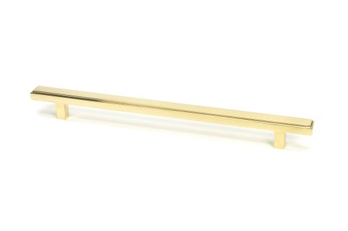 Click Here To Enlarge This Photo Of 50494 From the Anvil Polished Brass Scully Pull Handle - Large 224mm c&sol;c