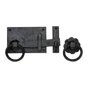 Click Here To Enlarge This Photo Of TC570LH M&period;Marcus The Tudor Collection Collection Gate Latch Black Iron