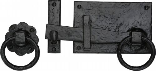 Click Here To Enlarge This Photo Of TC570RH M&period;Marcus The Tudor Collection Collection Gate Latch Black Iron