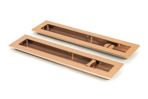Click Here To Enlarge This Photo Of 50141 From the Anvil Polished Bronze 250mm Plain Rectangular Pull - Privacy Set